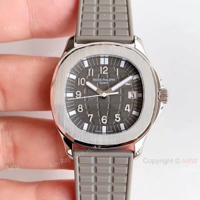 Swiss Replica Patek Philippe Aquanaut Luce 5067A Ladies Watch Gray Dial